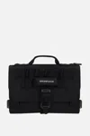 Balenciaga Army Logo-embroidered Messenger Bag In Black