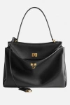 Balenciaga Rodeo Medium Handbag In Smooth Leather In Black