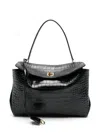 Balenciaga Rodeo Top Handle M Black Shoulder Bag In Black