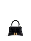 Balenciaga Hourglass Hand Bag In Black
