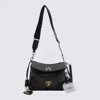 Balenciaga Black Leather Lamborghini Rodeo Shoulder Bag In Black
