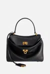 Balenciaga Mini Rodeo Leather Top Handle Bag In Black