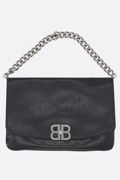 Balenciaga Bag In Tumbled Leather In Gray