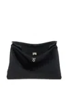 Balenciaga Medium Handbag With Top Handle And Metallic Hardware In Black