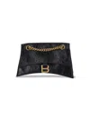 Balenciaga Crush Shoulder Bag Xs In Black