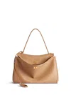 Balenciaga Rodeo Medium Leather Top-handle Bag In Brown