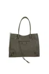 Balenciaga Medium Le City Shopping Bag In Green