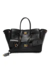 Balenciaga Small Bell Air Leather Tote Bag In Black