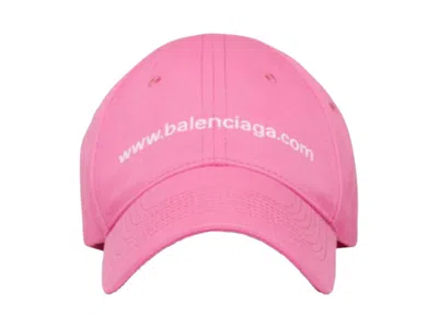 Pre-owned Balenciaga Bal.com Cap In Pink