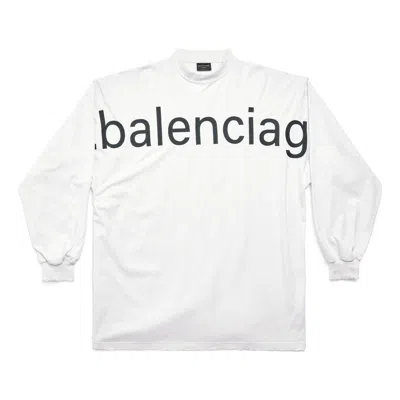 Balenciaga Bal.com Long Sleeve T-shirt Oversized 'white'
