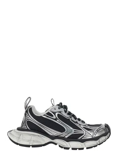 Balenciaga Balancing 3xl Low-top Sneaker With Logo On Toe In Metallic Tech Fabric Mix In Multi