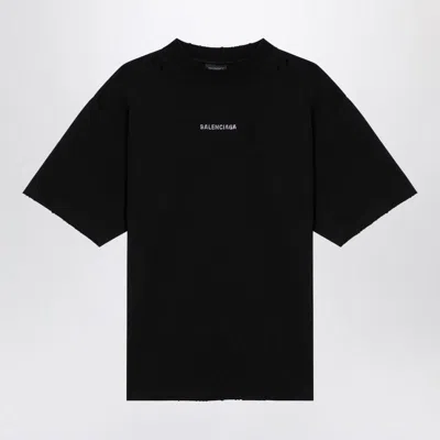 Balenciaga Back Black Jersey T-shirt