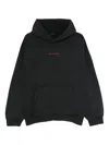 Balenciaga Hoodie With Front Pocket And Ribbed Cuffs In Multi