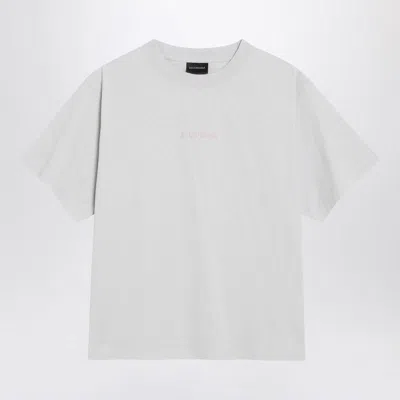 Balenciaga Back Medium Fit T-shirt In Gray