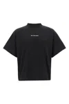 Balenciaga Women Back Strass Cropped Cotton T-shirt