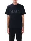 Balenciaga Black Faded Regular Fit Logo T-shirt
