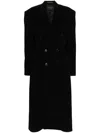 Balenciaga C Mere And Wool Cinched Coat