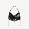 Balenciaga Womens Clicca Medium Shoulder Bag Adjustable In Black