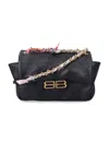 Balenciaga Printed Leather Mini Darling Shoulder Bag In Black