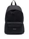 Balenciaga Adjustable Straps Backpack Front Pocket In Black