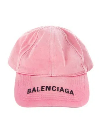 Pre-owned Balenciaga Logo Baseball Cap In Pink
