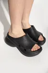 Balenciaga 85mm Rubber Pool Slide Sandals In Black