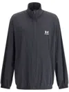 Balenciaga X Under Armour Printed Windbreaker In Black