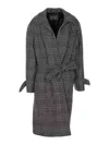Balenciaga Checkered Pattern One Layer Coat