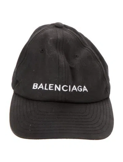 Pre-owned Balenciaga Ball Cap In Black