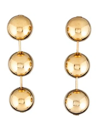 Pre-owned Balenciaga Ball Drop Clip-on Earring In Multi