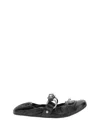 Balenciaga Black Lamb Leather Shoes With Striking Metallic Accents In Black