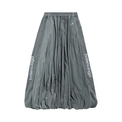 Pre-owned Balenciaga Balloon Tracksuit Skirt 'elephant Grey' | Women's Size 36 In Gray