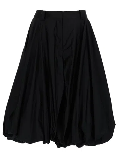 Balenciaga Baloon-style Silk-blend Mini Shorts In Black