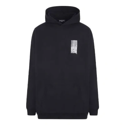 Balenciaga Barcode Cotton Hoodie 'black'