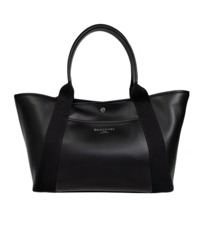 Balenciaga Barritz Letter Logo Handbag In Black
