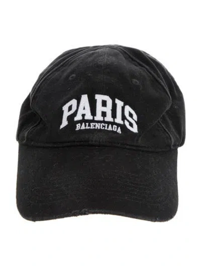 Pre-owned Balenciaga Baseball Cap In Black