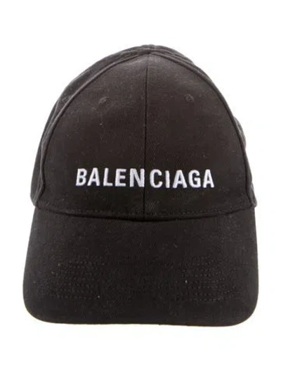 Pre-owned Balenciaga Baseball  Cap In Black
