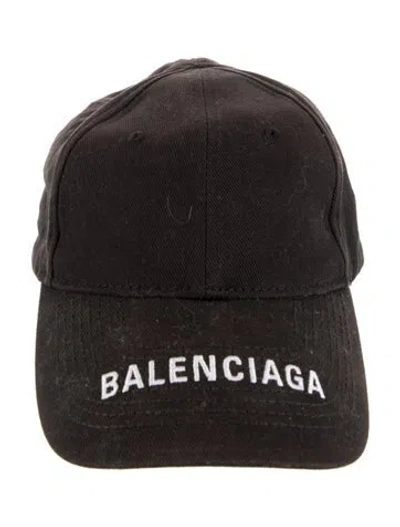 Pre-owned Balenciaga Baseball Cap In Black