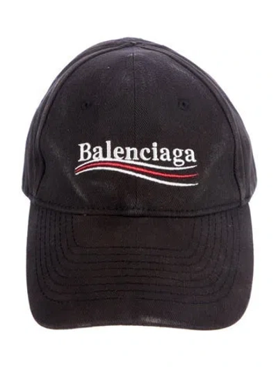Pre-owned Balenciaga Baseball Cap In Black