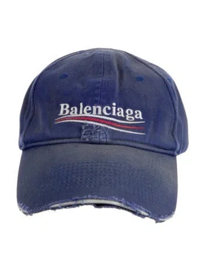 Pre-owned Balenciaga Baseball Cap In Blue