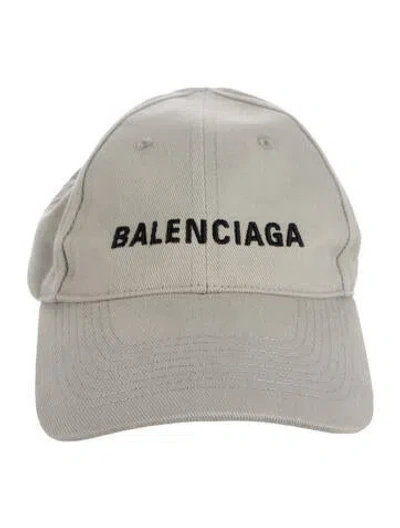 Pre-owned Balenciaga Baseball Cap In Grey