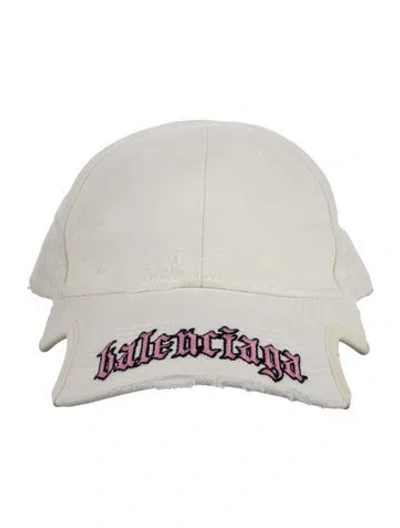 Pre-owned Balenciaga Baseball Cap In Neutrals