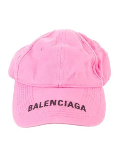 Pre-owned Balenciaga Baseball Cap In Pink