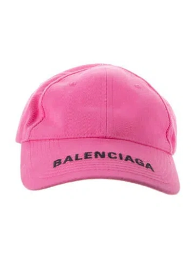 Pre-owned Balenciaga Baseball Cap In Pink
