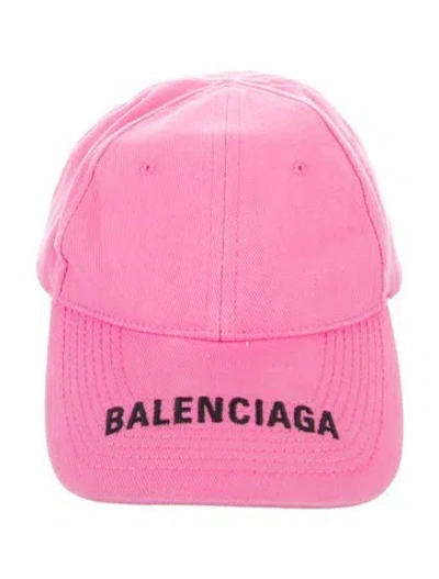Pre-owned Balenciaga Baseball Cap In Pink