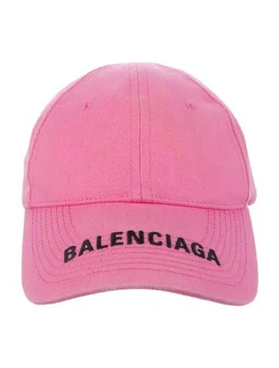Pre-owned Balenciaga Baseball Cap In Pink