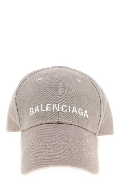 Balenciaga Baseball Classico Cap In Gray