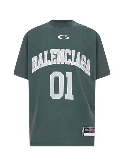 BALENCIAGA BASKETBALL OVERSIZE T-SHIRT BB