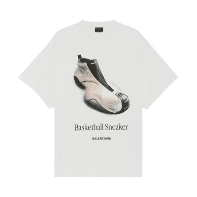 Pre-owned Balenciaga Basketball Sneaker T-shirt 'dirty White' | Men's Size 1