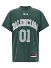 Balenciaga Graphic Print Basketball Short Sleeve T-shirt In Green